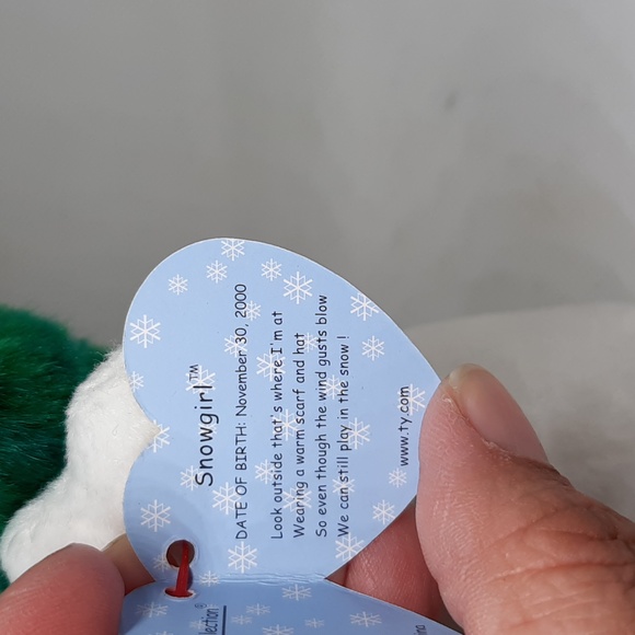 2000 TY Beanie Baby Snowgirl - Picture 4 of 4